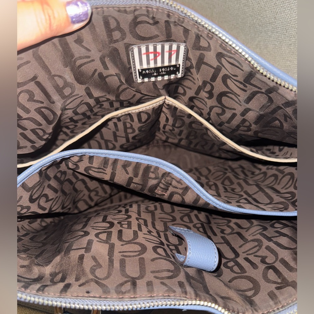 HENRI BENDEL WEST 57TH BRIEFCASE
LAPTOP BAG W STRAP BLUE - Picture 6 of 17